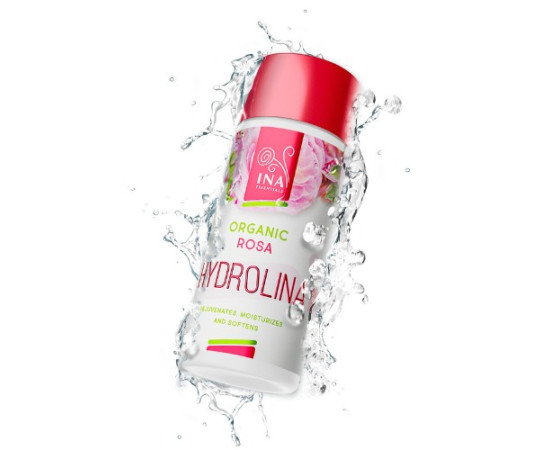 Organická růžová voda pro suchou pokožku Hydrolina Ina Essential 150ml