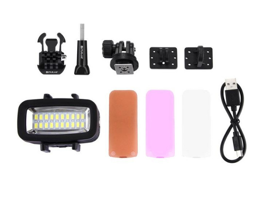Podvodní LED osvětlení pro DJI Osmo série a GoPro (PULUZ)