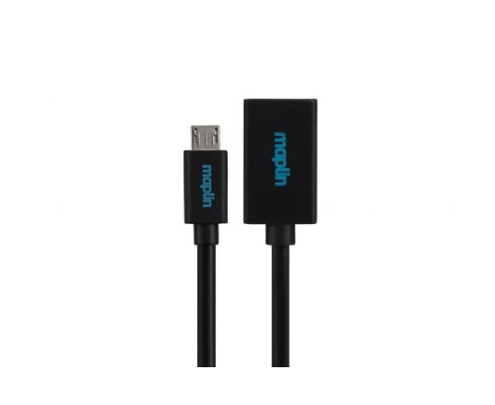 Maplin Micro USB OTG kabel, černý