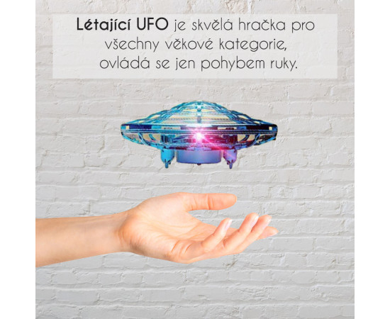 Létající UFO - DRON Barva: Červená