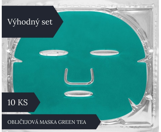 Obličejová maska Green Tea set 10 ks
