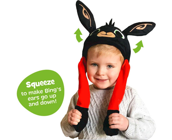 Dětská čepice s pohyblivýma ušima - Králíček