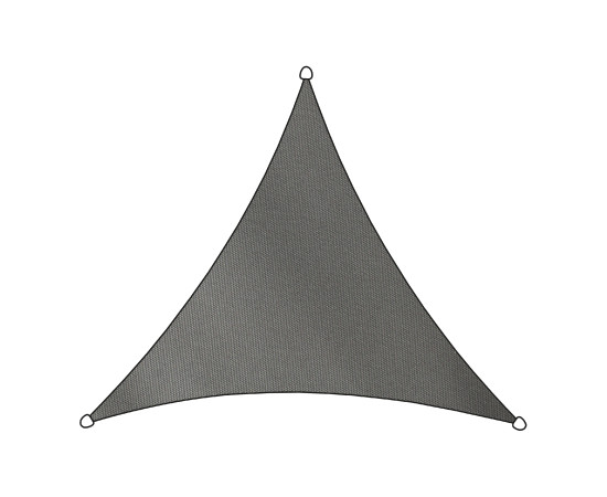 Stínící plachta COMO trojúhelníková antracitová 5x5x5m
