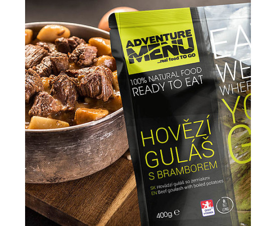 Adventure Menu Hovězí guláš s bramborem 400g