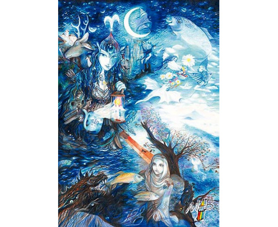 pohlednice Ohře Měsíční řeka