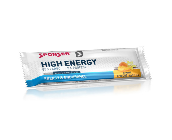 SPONSER HIGH ENERGY BAR 45 g - Profi energetická tyčinka Příchuť: Apricot-Vanilla