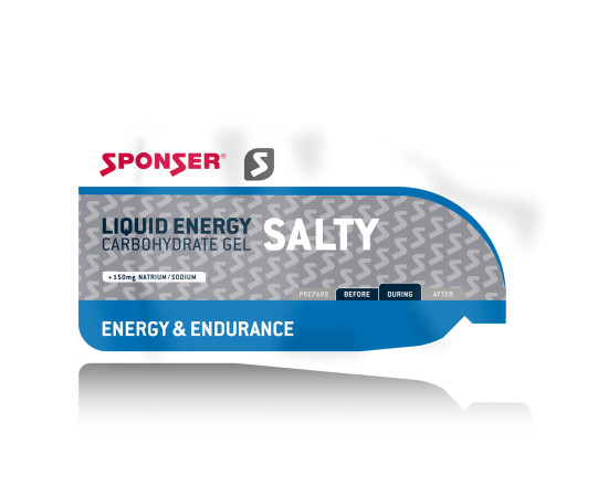 SPONSER LIQUID ENERGY SALTY 35 g - Energetický gel s betaglukany