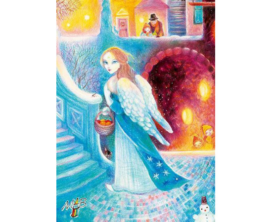 pohlednice Anděl Vánoc