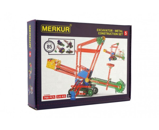 Merkur Toys Stavebnice MERKUR 5 80 modelů  36x27x8cm