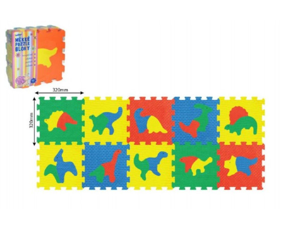 Wiky Pěnové puzzle Dinosauři 32x32cm