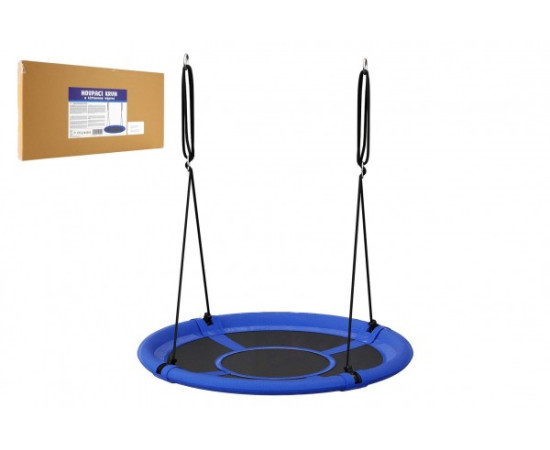 Teddies Houpací kruh modrý 100 cm látková výplň v krabici 73x37x7cm