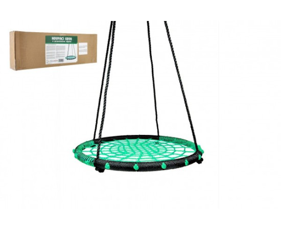 Teddies Houpací kruh zelený 100 cm provazová výplň v krabici 75x26x12cm