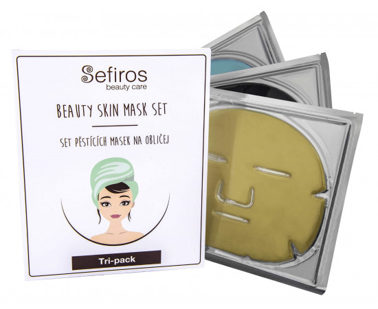 Set pěstících masek na obličej (Beauty Skin Mask Set) 3 ks